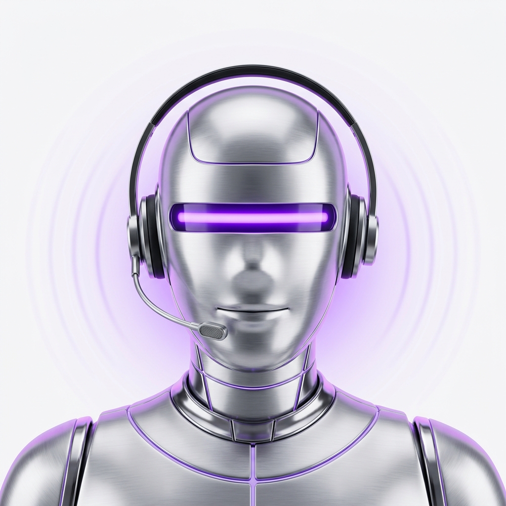 SIP metal robot AI voice operator